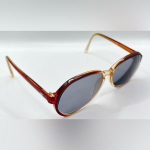 Vintage Mainstreet 283 Brown Oval Sunglasses Frames Only